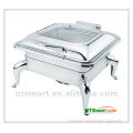 Glass top Stainless steel buffet chafing dish